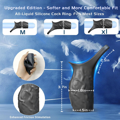 🔥🎁 2025 Couples' Supreme Series 💥 Vibrating Penis Armor Male Health Trainer – Long-lasting, Firm, and Powerful 😍