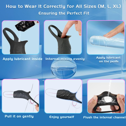 🔥🎁 2025 Couples' Supreme Series 💥 Vibrating Penis Armor Male Health Trainer – Long-lasting, Firm, and Powerful 😍