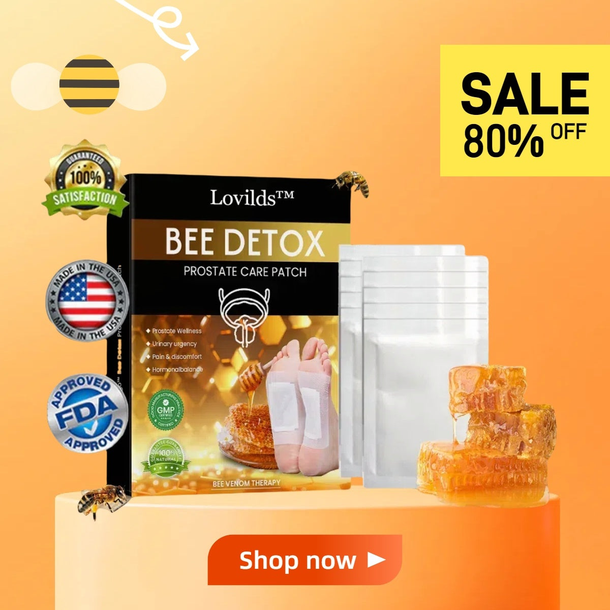 🔥LOVILDS™ Bee Detox Prostate Care Patch